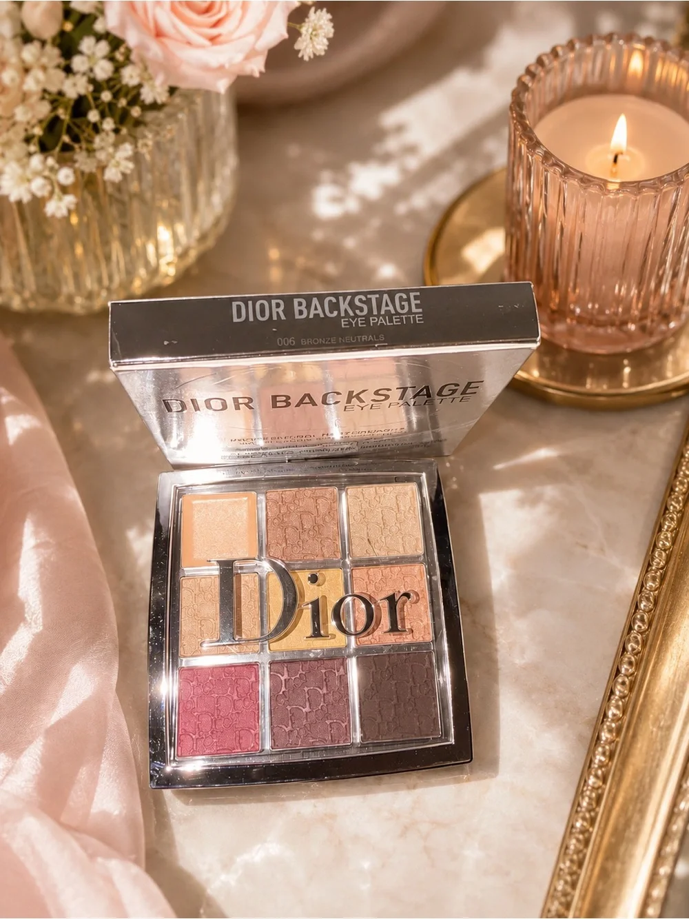 Dior Backstage Eyeshadow Palette — Warm Gold, Bronze, Rose & Plum